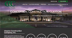 Desktop Screenshot of claytonconstruction.net