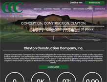 Tablet Screenshot of claytonconstruction.net